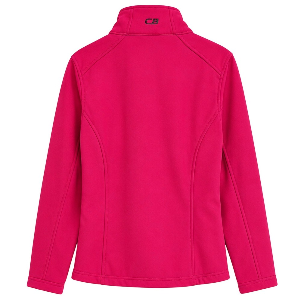 CB Sports Womens Berry Pink Softshell Fleece Lined Full Zip Jacket Large - Picture 2 of 10